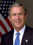US President Geroge W Bush